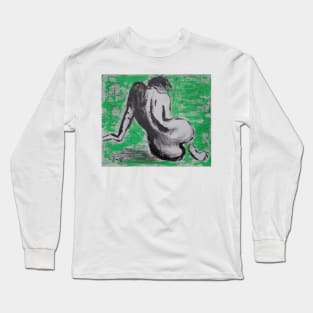 Curves 37 - Female Nude Long Sleeve T-Shirt